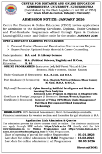 KUK DDE Admission Notice