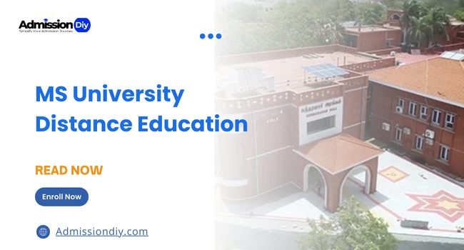 MS University Distance Education: Courses, Fees & Admission 2026